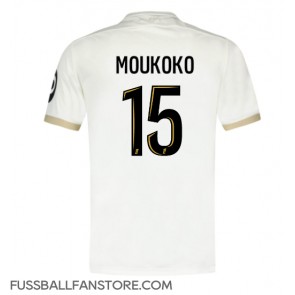 OGC Nice Youssoufa Moukoko #15 Replik Auswärtstrikot 2024-25 Kurzarm